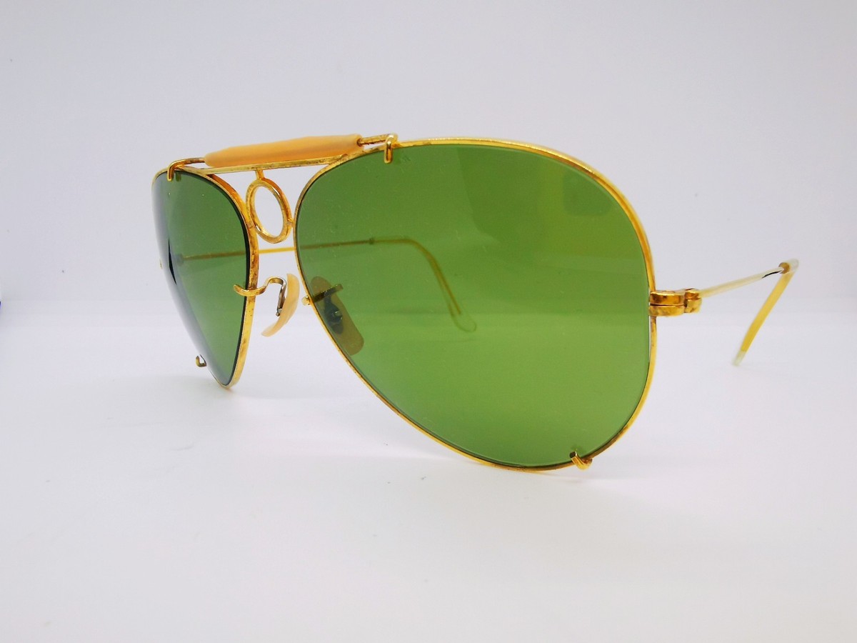 Vintage Ray Ban B&L Sharp Shooter Aviator Sunglasses - Large - 62