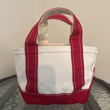 Vintage 1980s LL Bean Boat and Tote Mini USA Made Sawtooth Tag