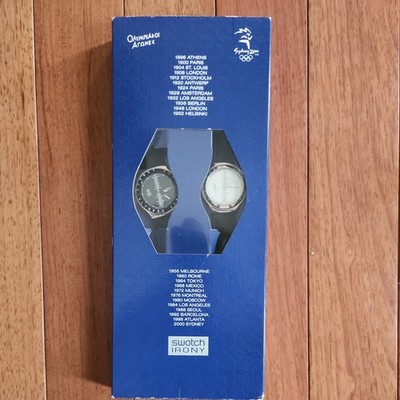 *New Condition* Swatch Irony Sydney 2000 Olympics SWAGMEN YZS02 2-Watch Set RARE
