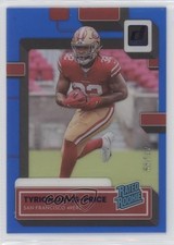 2022 Panini Clearly Donruss Rated Rookie Blue 47/99 Tyrion Davis-Price #76 4f5