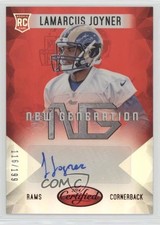 2014 Certified New Generation Mirror Signatures Red Lamarcus Joyner Auto 1s7