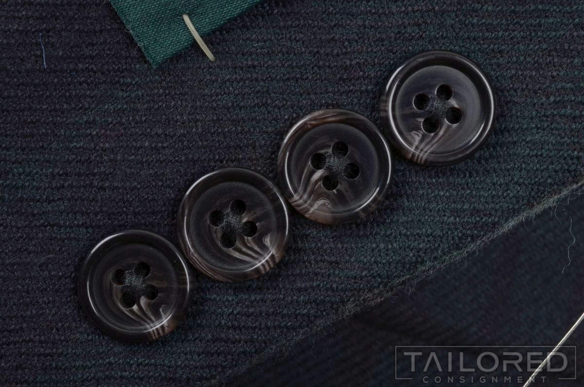 NWT - RALPH LAUREN Green Tartan Check Wool Smoking Jacket Blazer Sport Coat 38 S thumbnail 6