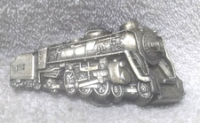 Steam Engine Locomotive Bergamot Belt Buckle 1002 Made 1978 USA Great Vintage