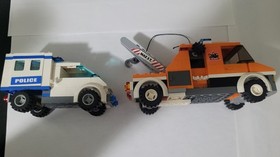 LEGO City Tow Truck 7638 and Lego City Set 7285 - Police Dog Unit