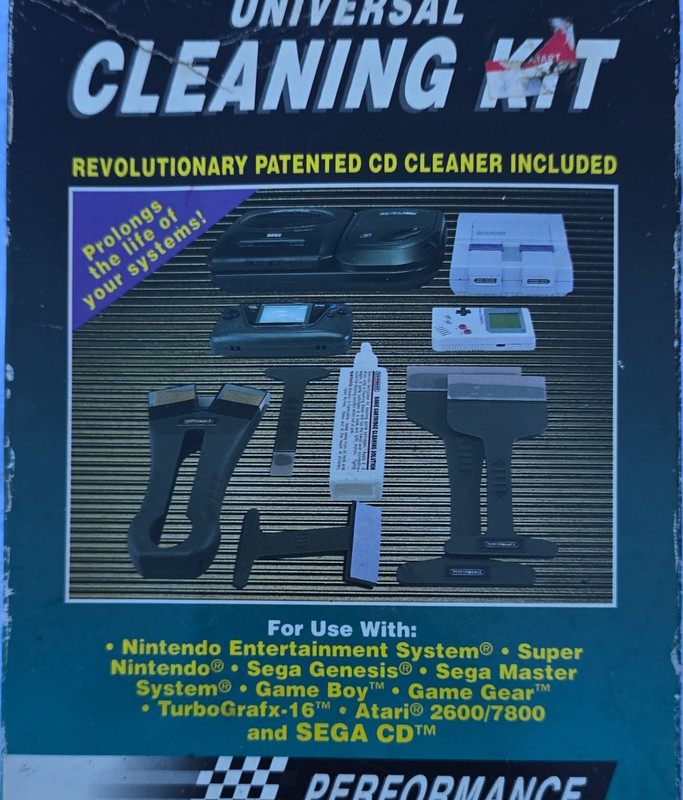 Performance Universal Cleaning Kit NES SNES Sega Genesis Sega Black