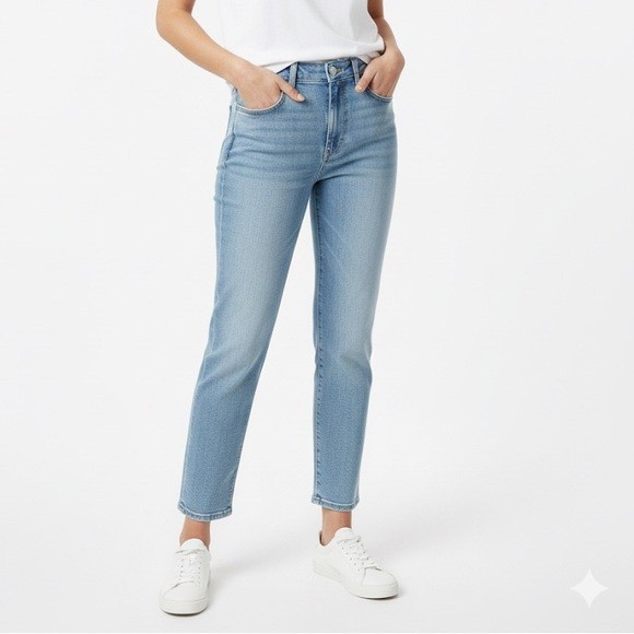NWT Joes Jeans High Rise Straight Jeans Faded Wash Light Blue Sz 30
