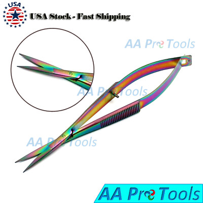 Embroidery Sewing Scissor 4.5'' Straight Tip, Snips Thread Scissor Titanium NEW