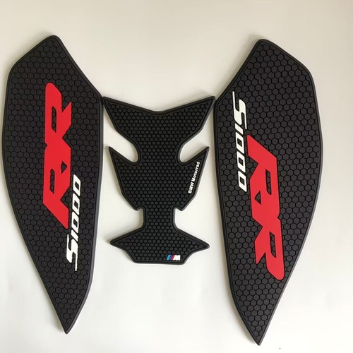 Red Tank Traction Side Pads Gas Fuel Knee Grip Decals For BMW S1000RR 2019-2024 - Picture 18 of 18