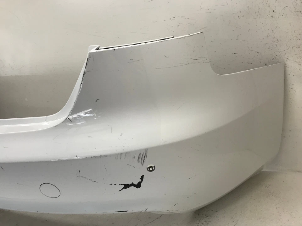 Rear Bumper Cover Audi A4 Allroad B8 w/Sensor Holes White 2013-2016 CAPA - Imagem 2 de 4