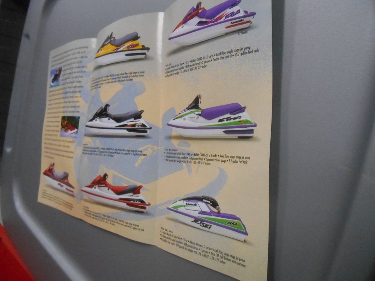 Kawasaki Features & Specification Brochure Chart 1998 Jet-Ski