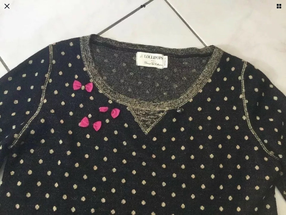 Pull Robe Lollipops Taille M 38/40 - Noir Et Doré - Occasion Très Bon état