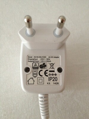  Original Netzteil KG1B-036-0100D Output: 3,6V-100mA