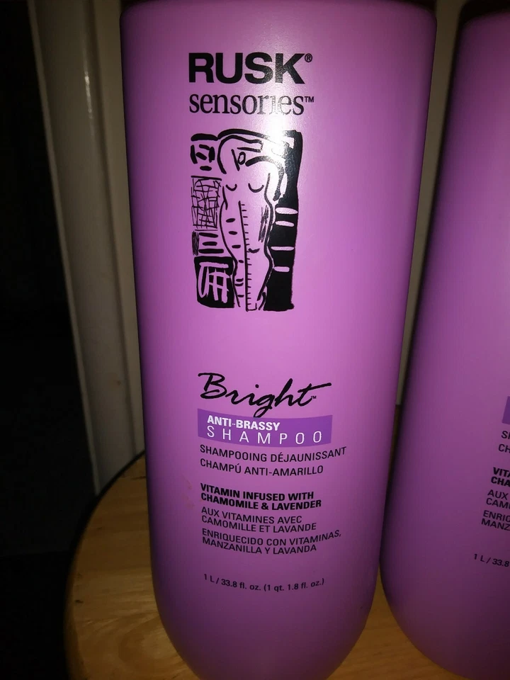 RUSK SHAMPOO BRIGHT HUGE 33.8 OZ HAIR SALON BEAUTY NEW BIG PAIR NEW LOT OF 2 USA - Image 2 of 4