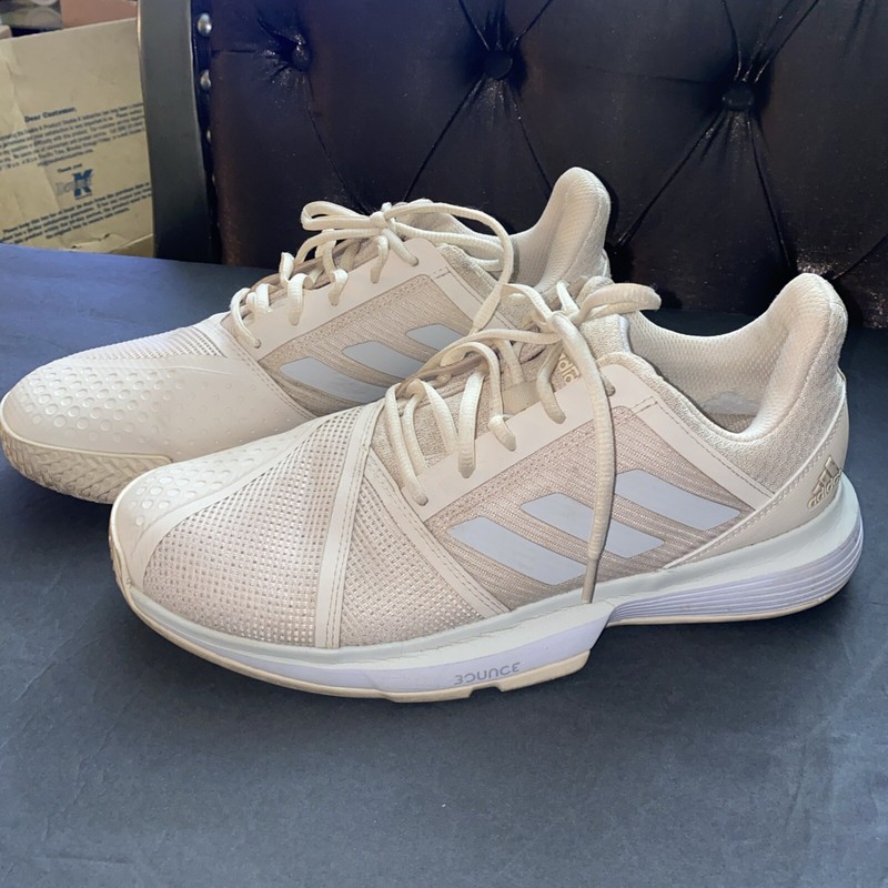 Adidas Bounce Court Jam - Women’s Tennis Shoes, Size 10, Tan G26834
