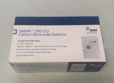 Edwards ESL INTERLOGIX 260-CO Carbon Monoxide Detector