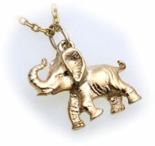 Elephant Pendant Real Gold 333 Solid Plastic Yellow Gold 8K Quality Unisex