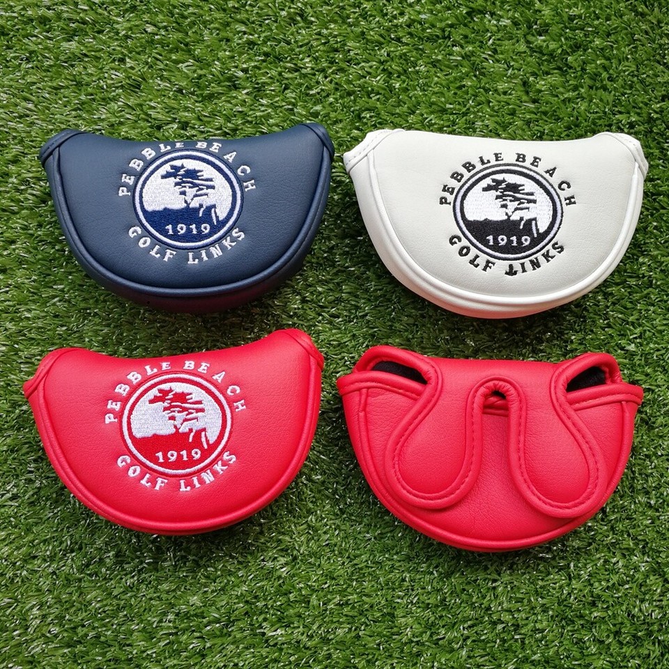 Pebble Beach Golf Mid Mallet Putter Head Cover for Small Center Shaft