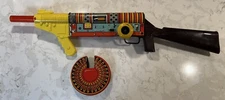1930s 50s? FBI G-Man G-Men machine gun with siren by Marx made in USA