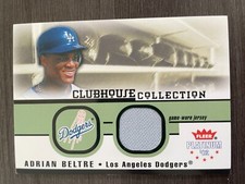 2002 Fleer Platinum Adrian Beltre Clubhouse Memorabilia Jersey Relic Patch /875