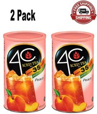 4C 35 QT Peach Iced Tea Mix 82.6 oz.2.Pack