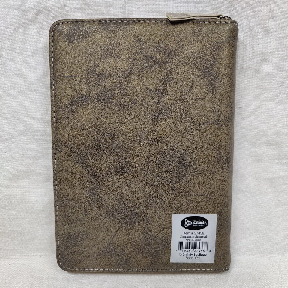 Divinity Pocket Journal with Zipper, Psalm 91:4 Notebook Cover, for Prayer Notes - Image 2 of 4