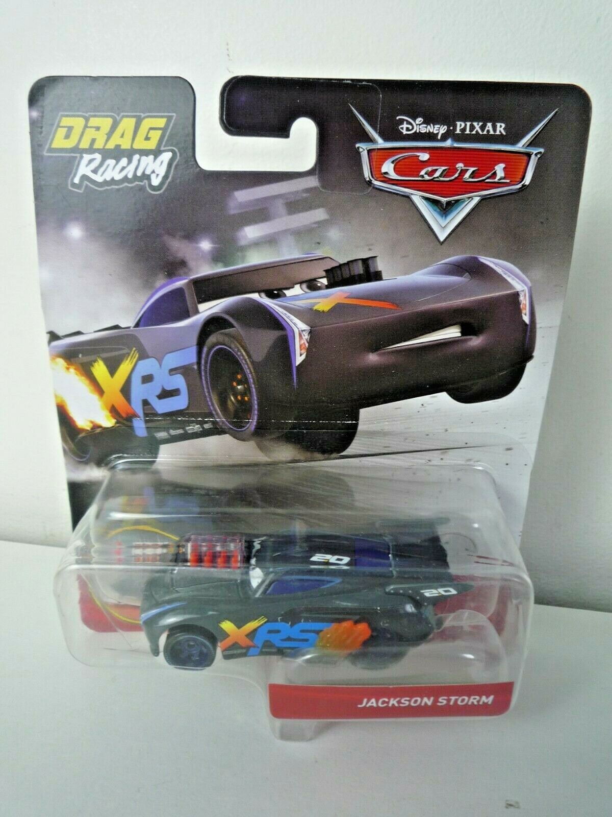 DISNEY PIXAR CARS XRS SERIES DRAG RACING JACKSON STORM DIE-CAST MATTEL GFV36