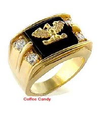 Men s Genuine Onxy Ring Size 9 10 or 11