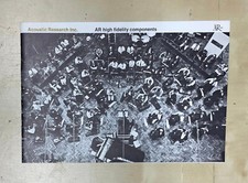 Vintage Original Acoustic Research AR High Fidelity Components Catalog Brochure