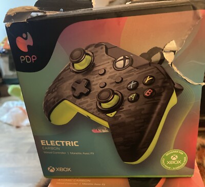 PDP Electric Carbon Wired Controller Xbox