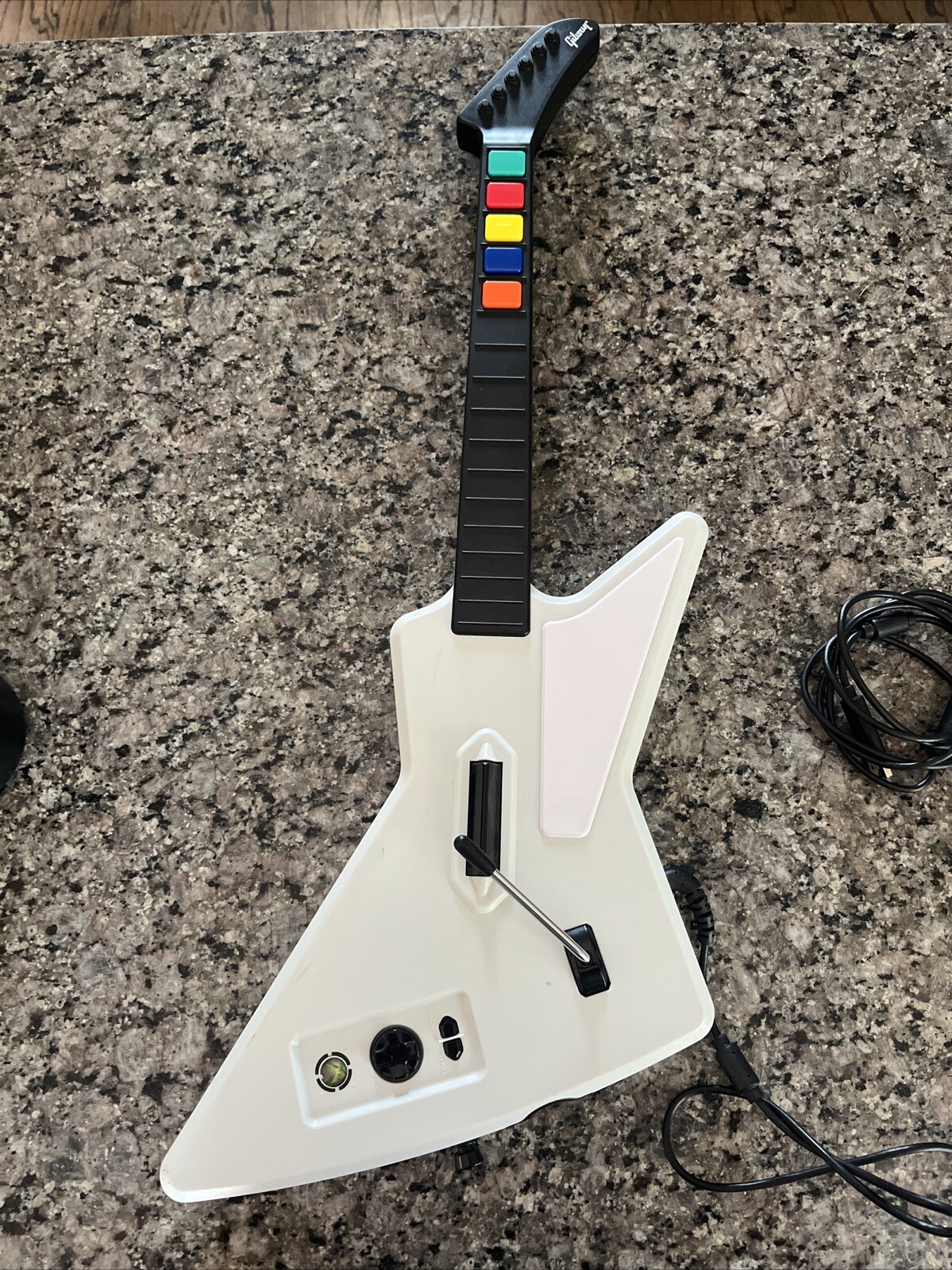 Xbox 360 Guitar Hero Gibson Xplorer Wired USB RedOctane TESTED Good