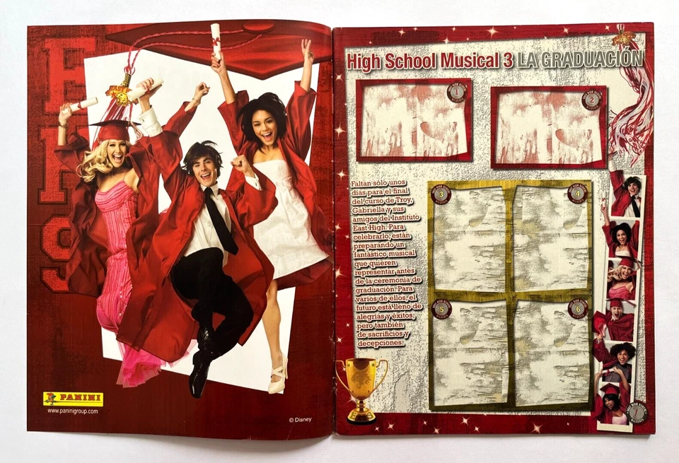 2008 ALBUM HIGH SCHOOL MUSICAL 3 Señor Year - Full Set 210/210 Sticker Panini - Image 3 of 4