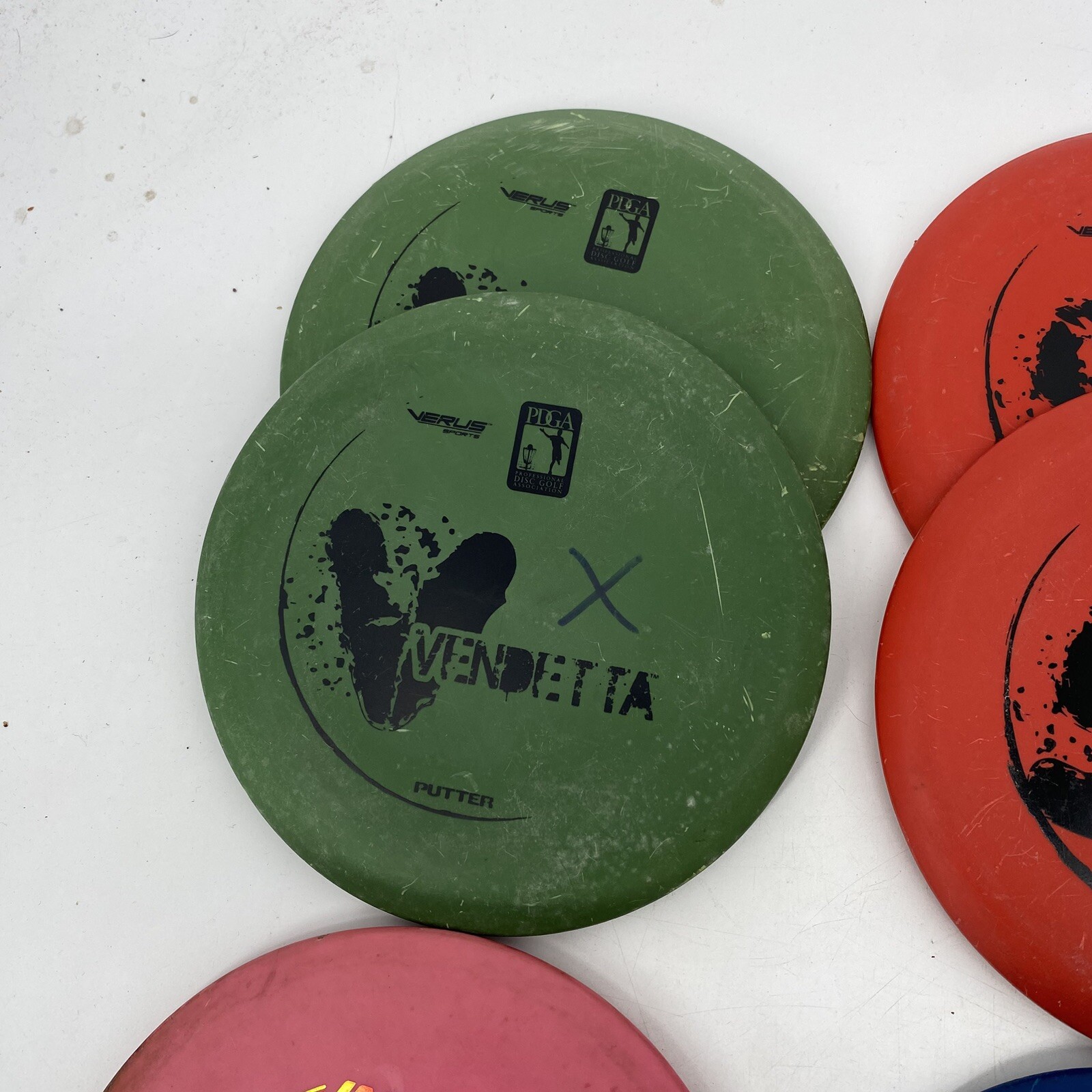 Disc Golf Discs Lot of 9 Putter Driver Mid Range Inova Discraft Verus