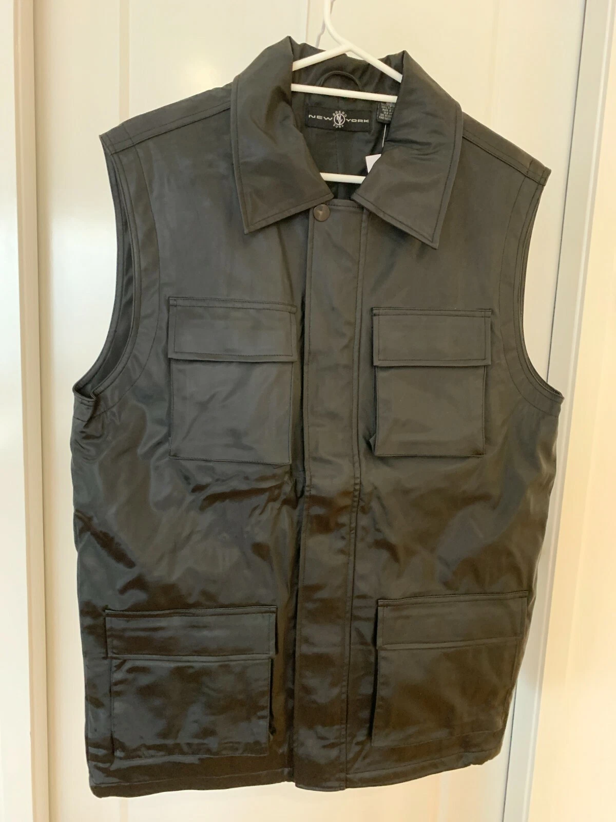 New York Board Surf JACKET VEST Black Rap Hip Hop Style Sleeveless NEW WITH TAGS