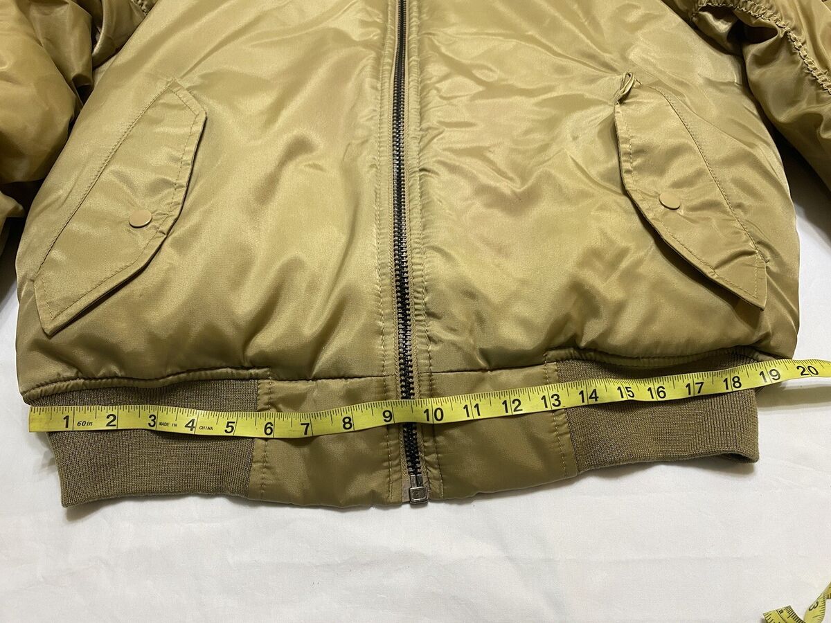 Jacket Flyer's Men Tan Bomber Flight Intermediate MA1 Jacket Flyer's Men Tan Bomber Flight Intermediate MA1