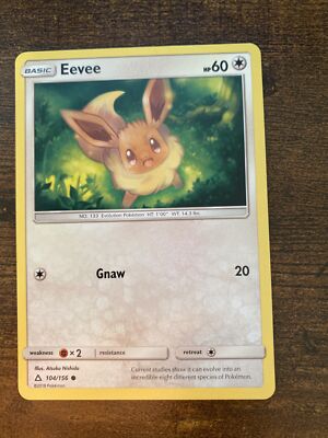 Pokémon TCG Eevee Sun & Moon: Ultra Prism 104/156 Regular Common