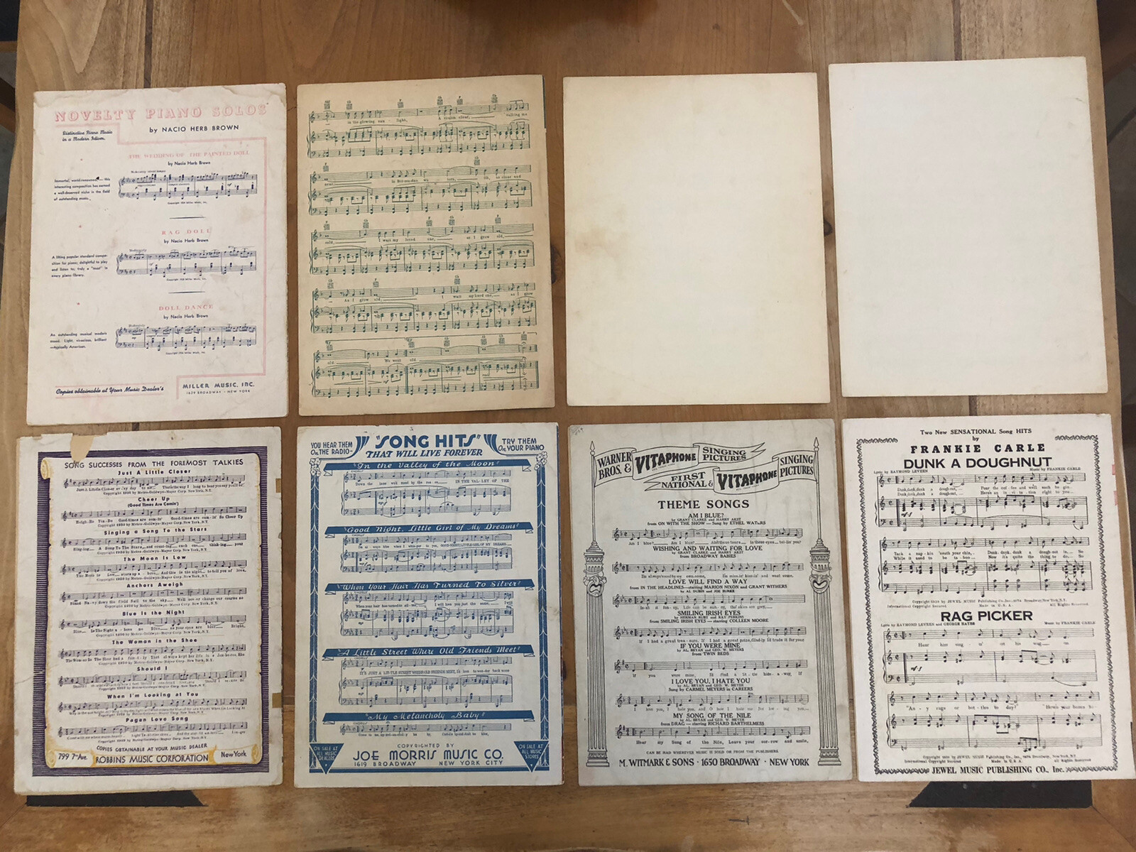 Lot Of 8 Vintage Sheet Music eBay