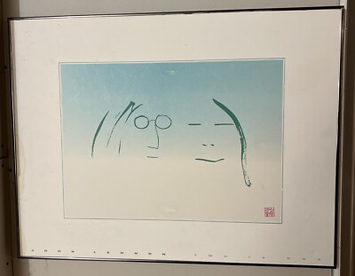 Framed John Lennon Two is One Limited Edition Lithograph 26