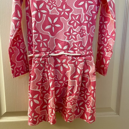 Lilly Pulitzer Pink Sand Dollar Starfish Dress Cotton Girls Size 7 - Picture 10 of 10