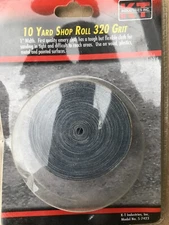 1" X 10 YARD 320 GRIT EMERY CLOTH SANDPAPER SHOP ROLL