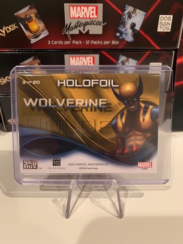 2022 Skybox Marvel Masterpieces Wolverine Small Dots Holofoil #3 - Picture 2 of 2
