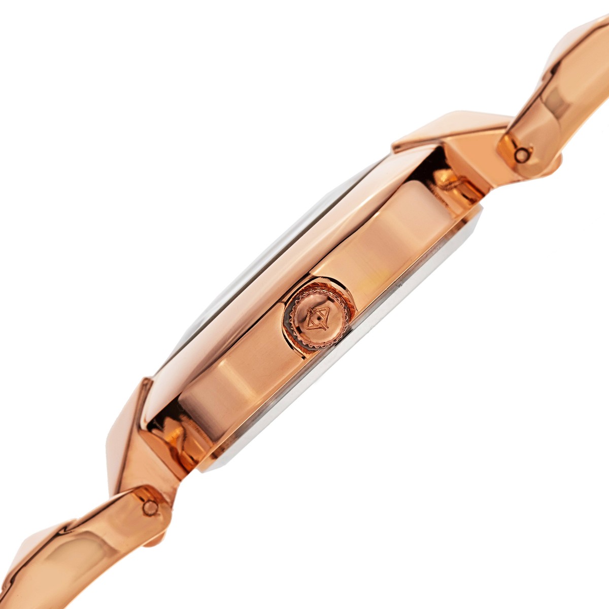 Womens Akribos XXIV Diamond Dial Quartz Gold Tone Watch New Battery AK755YG New Women main image 2