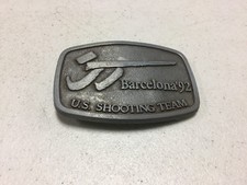 Barcelona 1992 Summer Olympics U.S. Shooting Team Belt Buckle