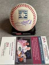 SCOTT ROLEN AUTOGRAPH HALL OF FAME LOGO BASEBALL CARDINALS JSA AX31411