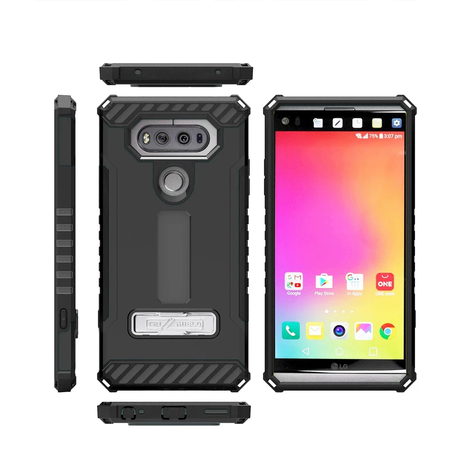适用于 LG V20,V20s Tri Shield Armor Fusion 混合超薄坚固手机壳 — 第 2/4 张图片