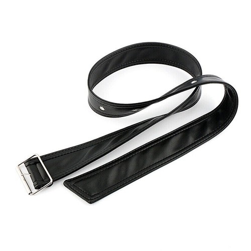 Lady Faux Leather PU Waist Belt Waistband Buckle for Dress Coat Jacket Black - Picture 9 of 9