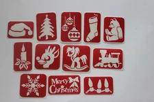 Christmas Glitter Tattoo Stencil Pack-120 piece