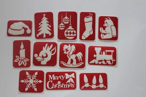 Christmas Glitter Tattoo Stencil Pack-120 piece - 第 1/1 張圖片
