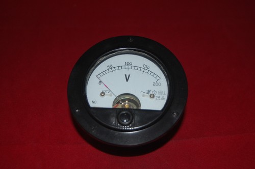 AC 0-200V Round Analog Voltmeter Voltage Panel Meter Dia. 90mm directly Connect - Picture 2 of 4