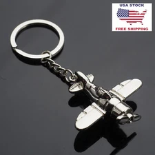 Air Plane Airplane Classic Charm Pendant Keychain Finger Spinning Propeller Gift