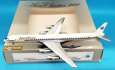 Aero Classics - Douglas DC8-61, Fluggesellschaft AeroPeru, Peru, 1/200 - - Sběratelské modely tanků a letadel